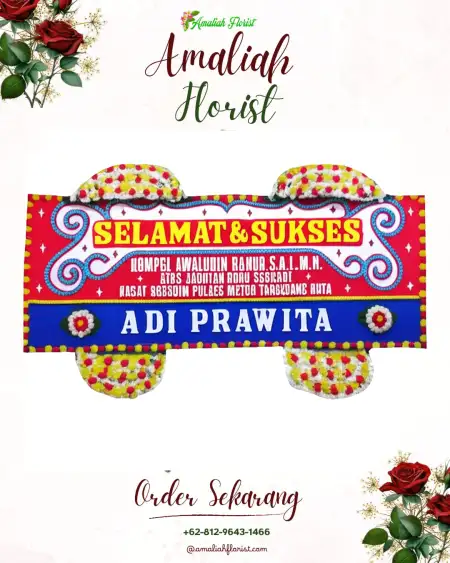 Papan Bunga Ucapan Selamat Kalimas